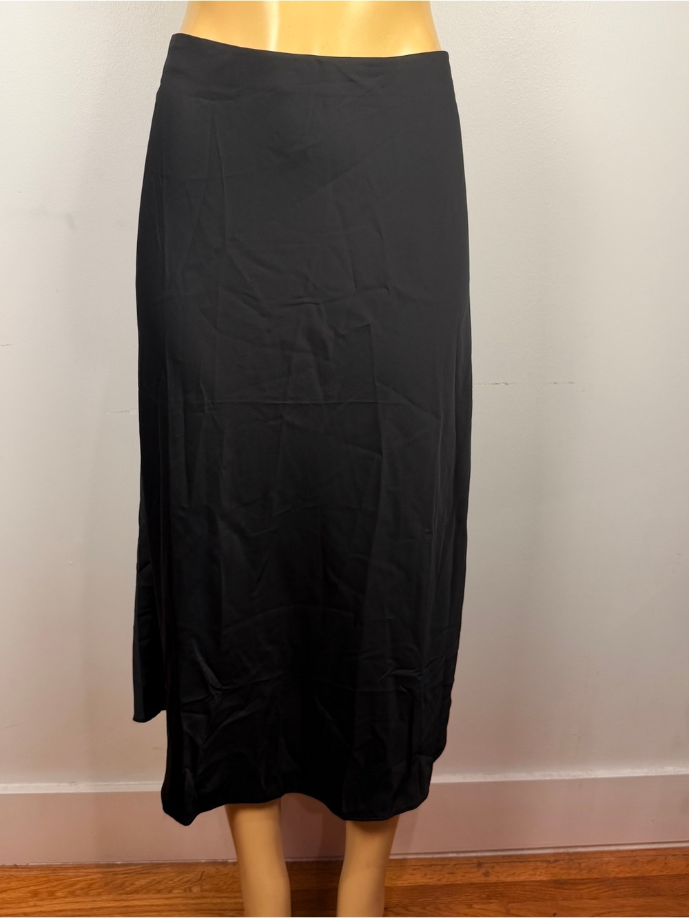 J.Crew Gwyneth Satin Slip Skirt Sz L Y2K Bias Fluid 90s Minimal Old Money Elegan
